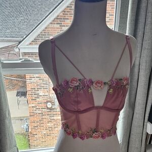 Victoria's Secret Pink Floral Lace Bralette